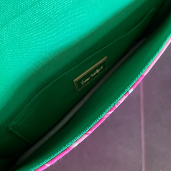 NEW Lilly Pulitzer palm hibiscus clutch - Picture 2 of 9